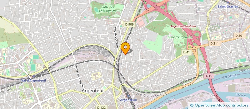 localisation de l'entreprise SCI MAD- MET CENTRE  ARGENTEUIL