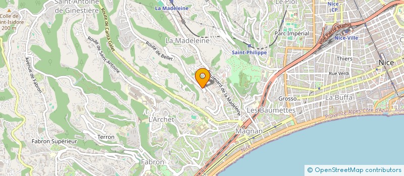 localisation de l'entreprise SCI MADA à NICE