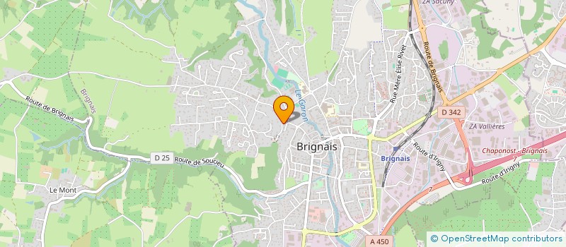 localisation de l'entreprise SCI MADA  BRIGNAIS