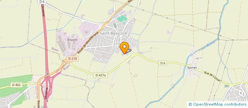 localisation de l'entreprise SCI MADACA à SAINT-BEAUZIRE