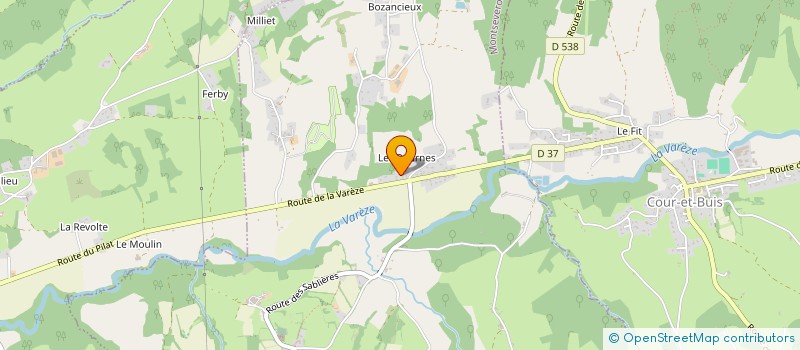 localisation de l'entreprise SCI MADACRIDA'MIS  MONTSEVEROUX