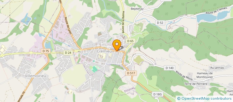 localisation de l'entreprise SCI MADAD ZADEH  CREMIEU