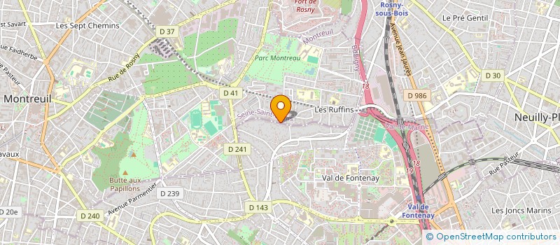 localisation de l'entreprise SCI MADAENA à MONTREUIL