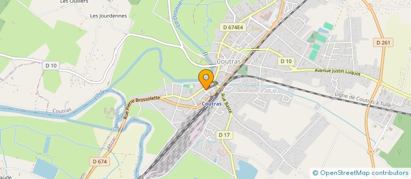 localisation de l'entreprise SCI MADAJUDI  COUTRAS