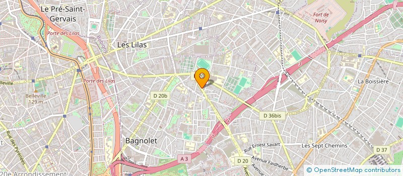 localisation de l'entreprise SCI MADAME à BAGNOLET