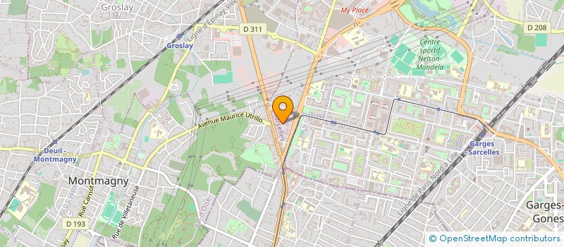 localisation de l'entreprise SCI MADAME MEYER ET FILS  SARCELLES