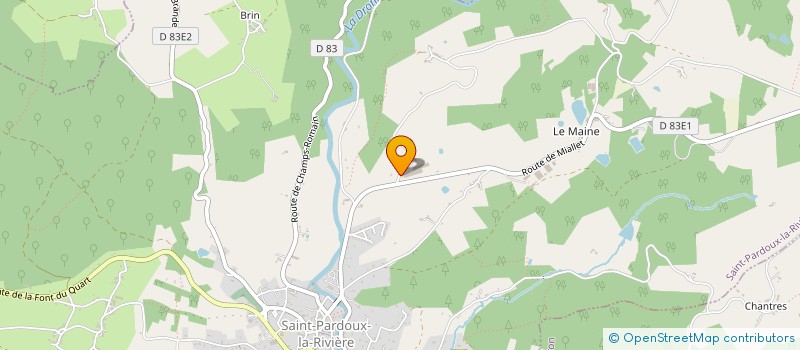 localisation de l'entreprise SCI MADAMI  SAINT-PARDOUX-LA-RIVIERE