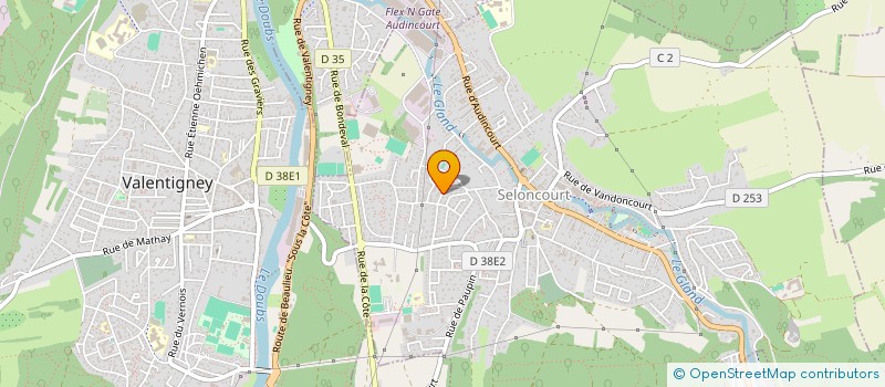 localisation de l'entreprise SCI MADANA  SELONCOURT