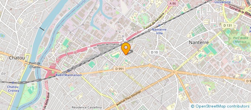 localisation de l'entreprise SCI MADANI  NANTERRE