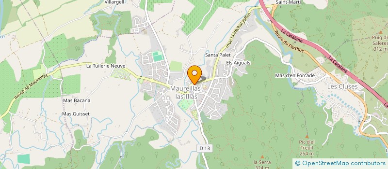 localisation de l'entreprise SCI MADAREILLAS  MAUREILLAS-LAS-ILLAS