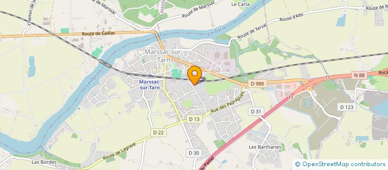 localisation de l'entreprise SCI MADARVAL  MARSSAC-SUR-TARN