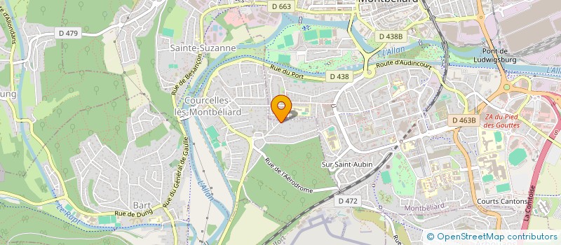 localisation de l'entreprise SCI MADD  COURCELLES-LES-MONTBELIARD