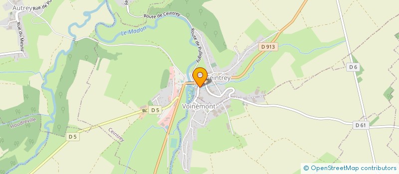 localisation de l'entreprise SCI MADD IMMO  CEINTREY