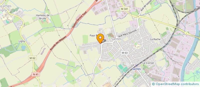 localisation de l'entreprise SCI MADE  SANTES