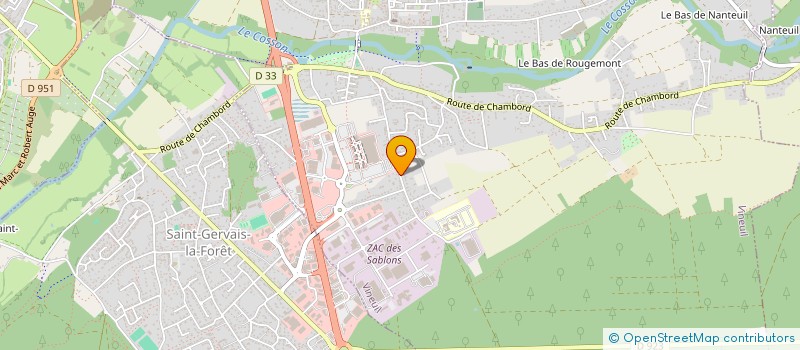 localisation de l'entreprise SCI MADEAU  VINEUIL