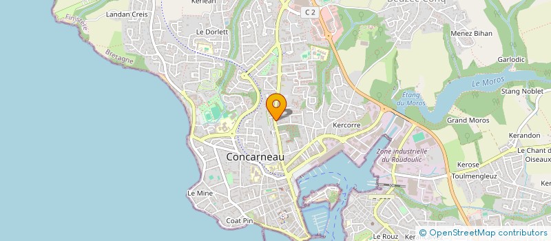 localisation de l'entreprise SCI MADEC MADEC  CONCARNEAU