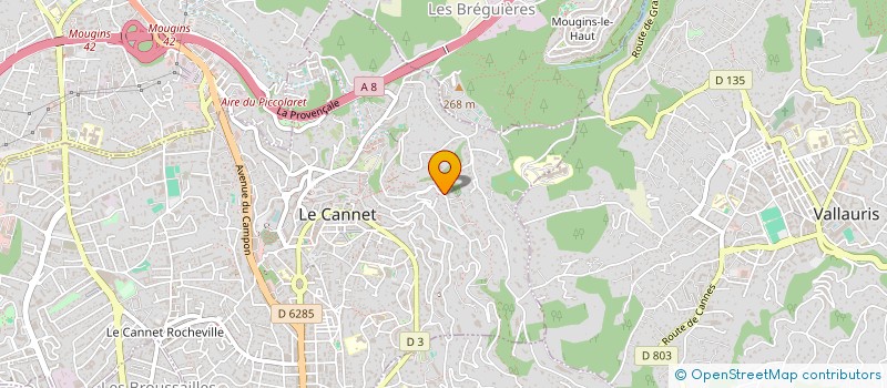 localisation de l'entreprise SCI MADECO à LE CANNET