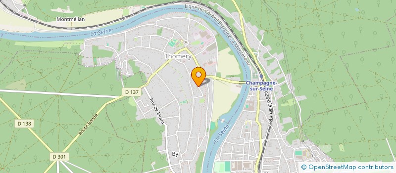 localisation de l'entreprise SCI MADELDOCHRIS  THOMERY