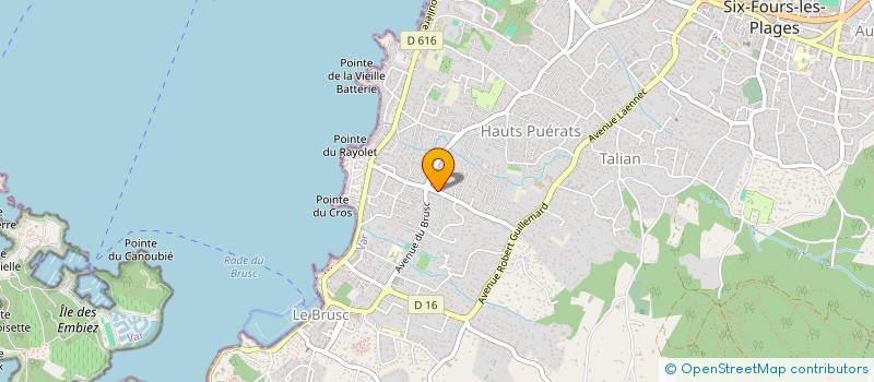 localisation de l'entreprise SCI MADELE 21-07 à SIX-FOURS-LES-PLAGES