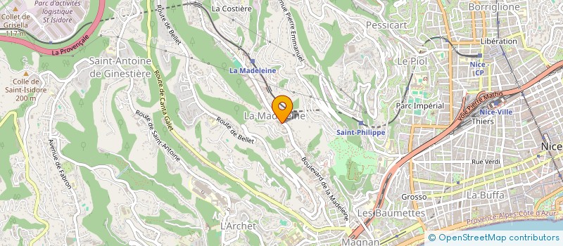 localisation de l'entreprise SCI MADELEINE 145  NICE