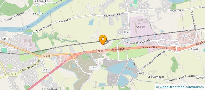 localisation de l'entreprise SCI MADELEINE 32  TERSSAC