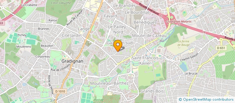 localisation de l'entreprise SCI MADELEINE  GRADIGNAN