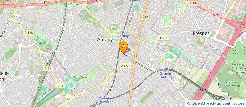 localisation de l'entreprise SCI MADELEINE à ANTONY