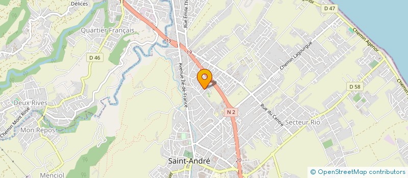 localisation de l'entreprise SCI MADELEINE à SAINT-ANDRE
