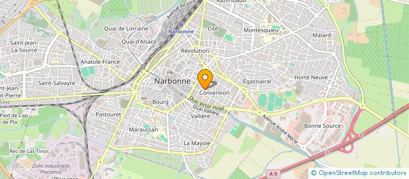 localisation de l'entreprise SCI MADELEINE à NARBONNE