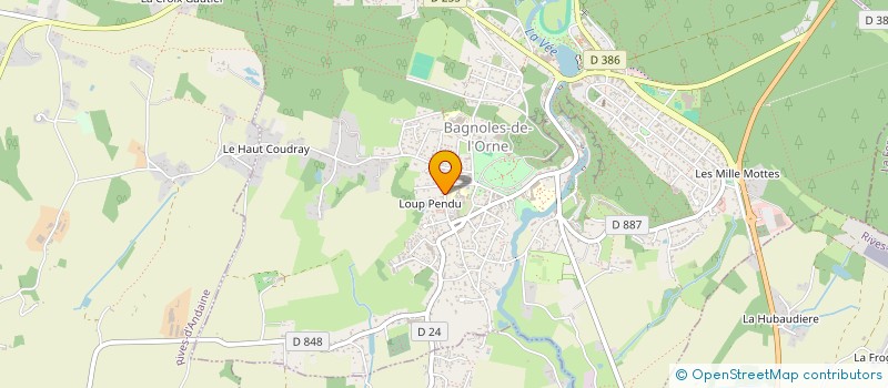 localisation de l'entreprise SCI MADELEINE BERNARD à BAGNOLES-DE-L'ORNE-NORMANDIE