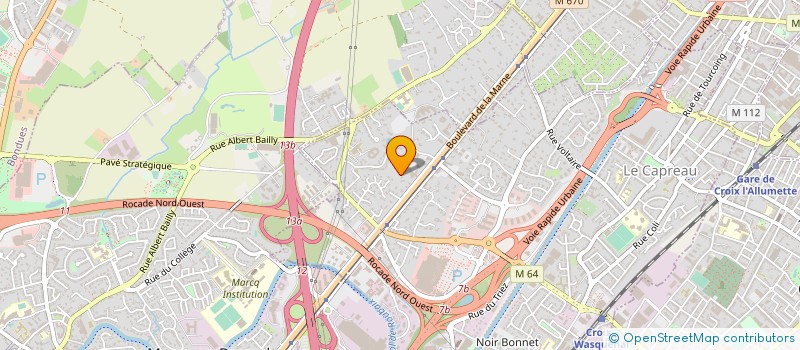 localisation de l'entreprise SCI MADELEINE BOMMEL  WASQUEHAL