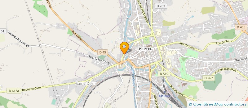 localisation de l'entreprise SCI MADELEINE BRES à LISIEUX