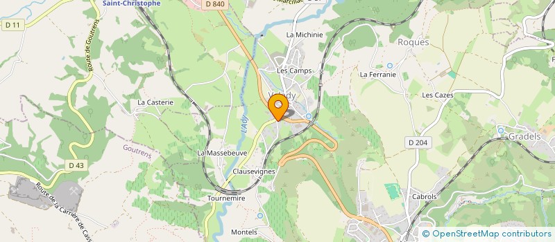 localisation de l'entreprise SCI MADELEINE CASTET  VALADY