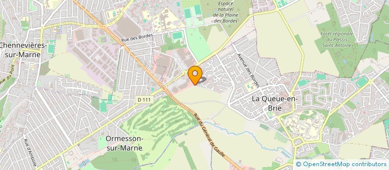 localisation de l'entreprise SCI MADELEINE DE TOURRETTES  LA QUEUE-EN-BRIE