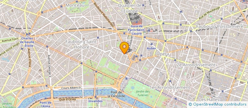 localisation de l'entreprise SCI MADELEINE INVEST  PARIS