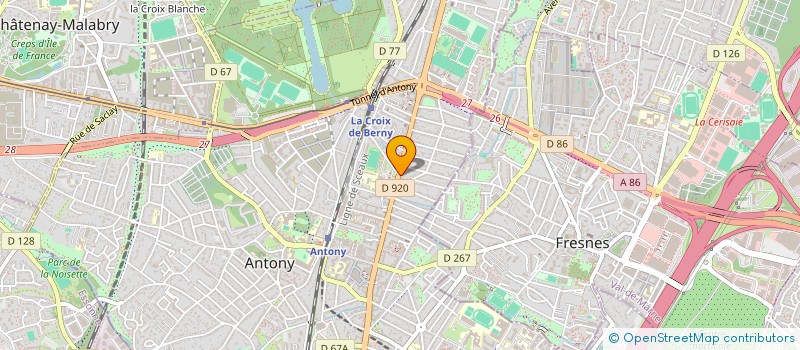 localisation de l'entreprise SCI MADELEINE-MAI à ANTONY