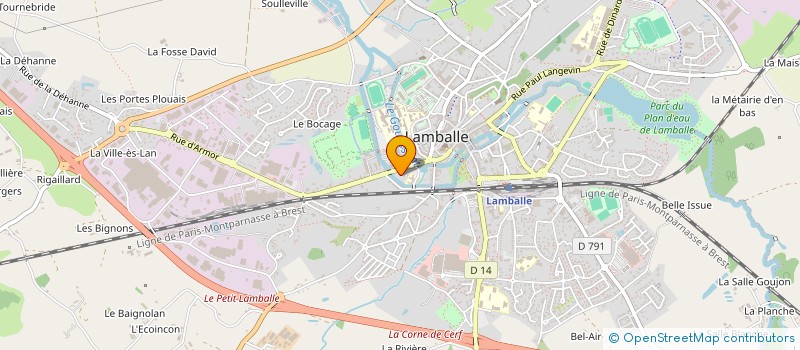 localisation de l'entreprise SCI MADELEINE SABOT  LAMBALLE-ARMOR