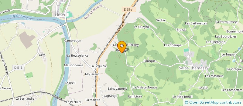 localisation de l'entreprise SCI MADELEY  SAINT-CHAMASSY