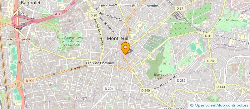 localisation de l'entreprise SCI MADELIOTT à MONTREUIL