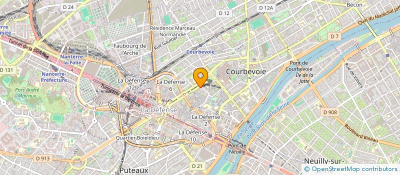 localisation de l'entreprise SCI MADEMOISELLE PARIS 15 à COURBEVOIE