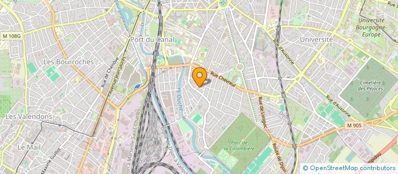 localisation de l'entreprise SCI MADETTE  DIJON