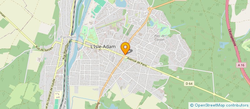 localisation de l'entreprise SCI MADEVE IMMO  L'ISLE-ADAM