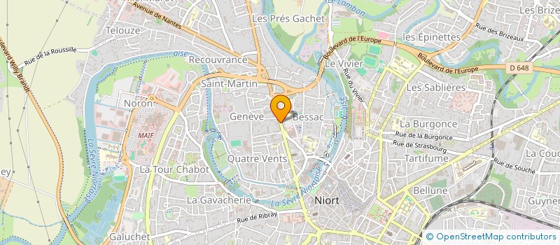 localisation de l'entreprise SCI MADHU  NIORT