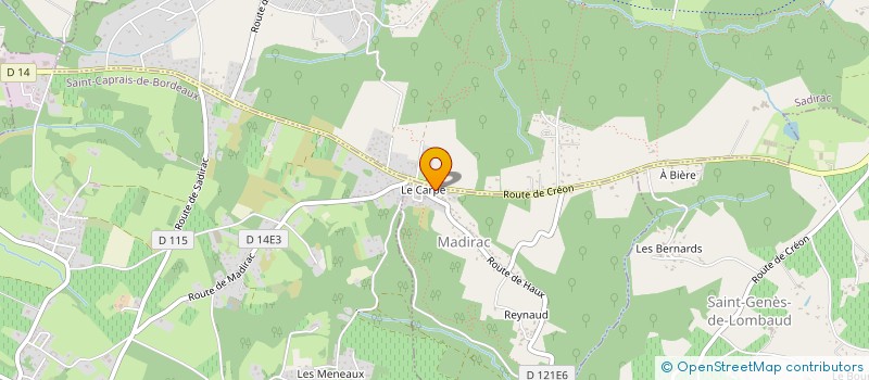 localisation de l'entreprise SCI MADIGUE  MADIRAC