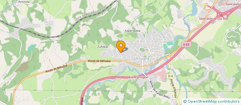 localisation de l'entreprise SCI MADINA  URRUGNE