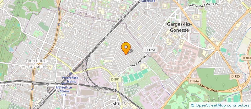 localisation de l'entreprise SCI MADINA  STAINS