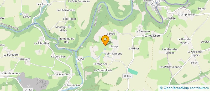 localisation de l'entreprise SCI MADINA  SAINT-GEORGES-LE-GAULTIER