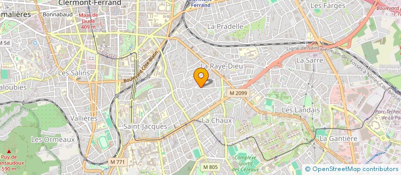 localisation de l'entreprise SCI MADININA  CLERMONT-FERRAND