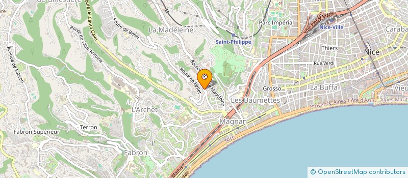 localisation de l'entreprise SCI MADININA à NICE