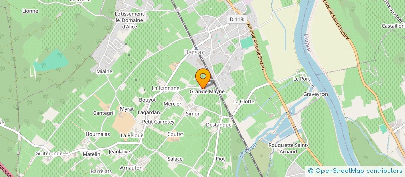 localisation de l'entreprise SCI MADININA  PODENSAC